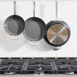 All-Clad Ceramic Nonstick Fry Pan Set, 3-piece New