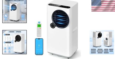 Portable Air Conditioner 16000 BTU Smart Room AC with Dehumidifier Fan