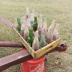 1960's-70's Collector Glass Soda Bottles