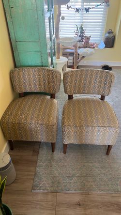 Two comfy accent chairs 100 for set