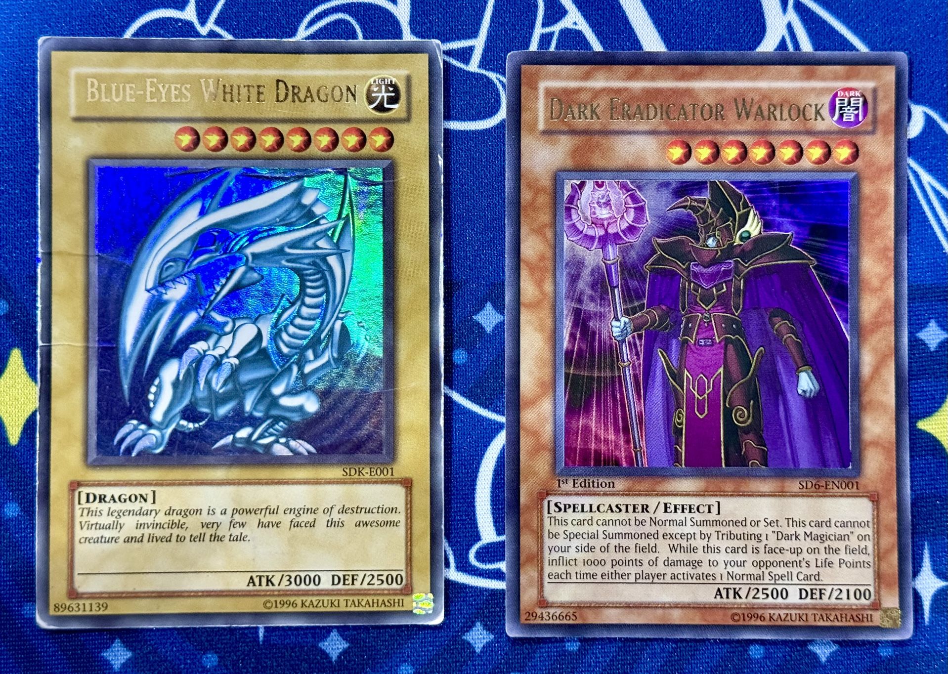 Blue-Eyes White Dragon + Dark Eradicator Warlock | YuGiOh TCG