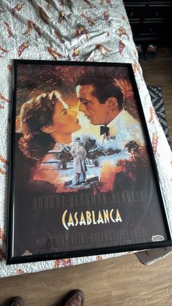 Casablanca Framed Movie Poster. $20