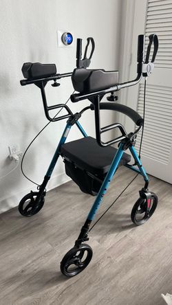 Walker Rollator Premium with seat & arm support.