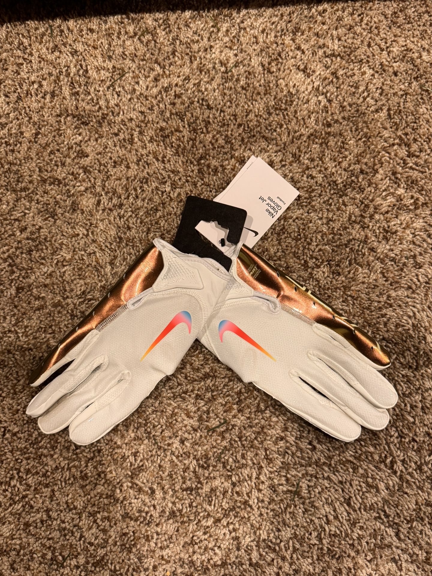 Nike Vapor Jet Football Gloves Adult Size XL New!