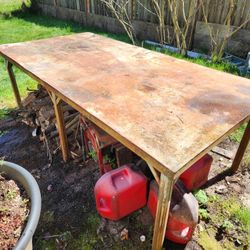 Free Large Heavy Very Sturdy Metal Table 4'x8' U Haul