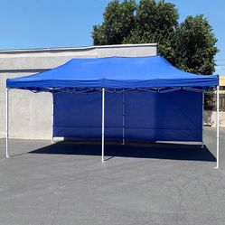 (New in Box) $205 Heavy Duty 10x20 ft Instant Popup Canopy Shades with (2) Sidewalls