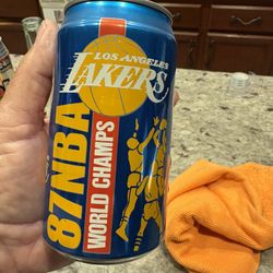 Lakers NBA Champs 1987 RC Cola Can
