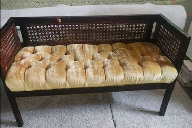 Rare cane bench