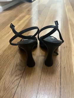 Steve Madden Black Pointed-Toe Slingback Heels