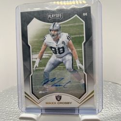 2021 Playoff Maxx Crosby Auto Raiders