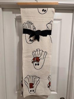 Ghost reading book throw blanket