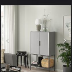 IKEA Grey Storage Cabinet Bedroom Garage Living room 