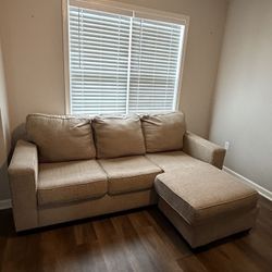 Modern Beige Fabric Couch