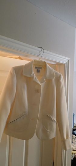 Cream Blazer Dress Jacket