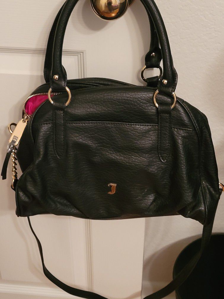 Juicy Couture Black and Gold Handbag with Shoulder Strap 
