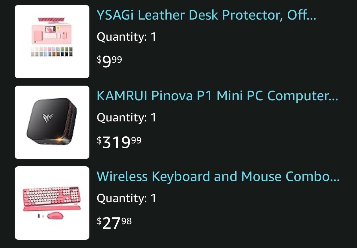 KAMRUI Pinova P1 Mini PC Computer, AMD Ryzen 4300U (Beats i3-10110U/3500U), 16GB RAM 256GB SSD