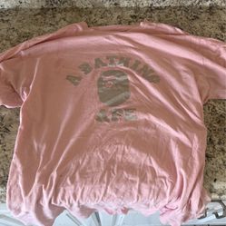 Pink Bape Shirt 2XL