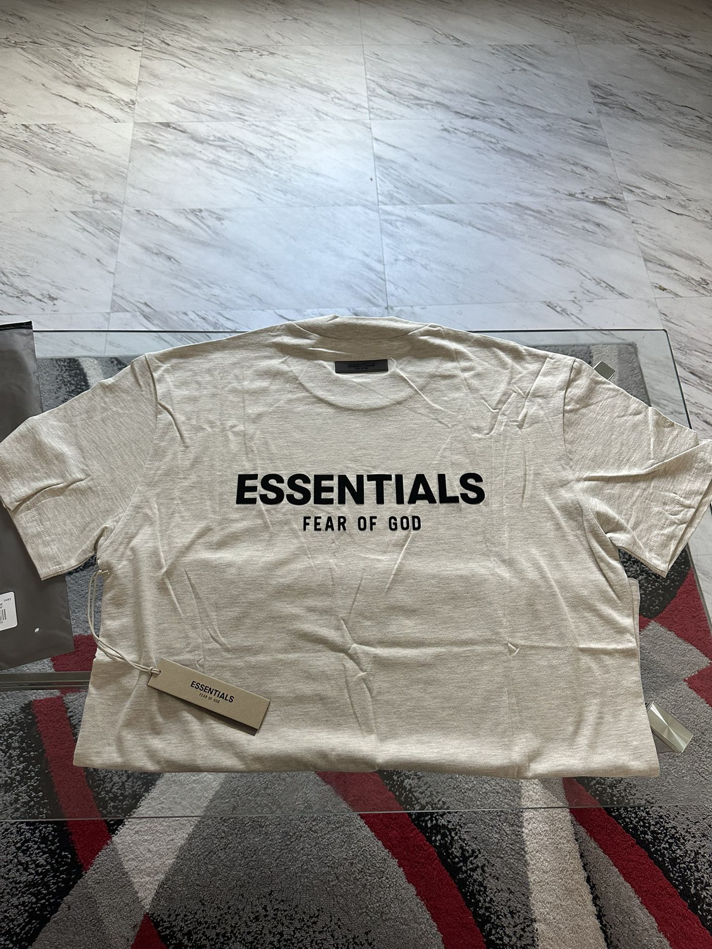 Essentials Fear of God Light Oatmeal Shirt size Medium