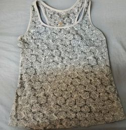 Ladies soft pattern excersise tank top
