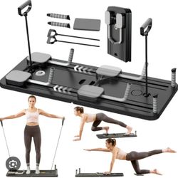 Pilates Board With Pink Yoga Mat 