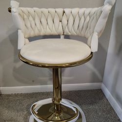 Brand New Bar stools Velvet Gold Plated