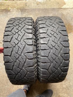 2) 275/65/18 Goodyear Duratrac Tires  Tread does show cracking between the tread  Tread measures approx 8/31  Load Range C  DOT 2919  $150 for Both  I