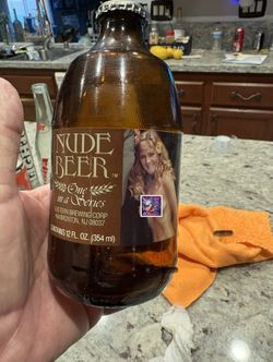 Nude Beer Collector Bottle Vintage