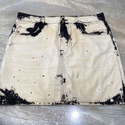 Zara Tie Dye Mini Cotton Skirt 