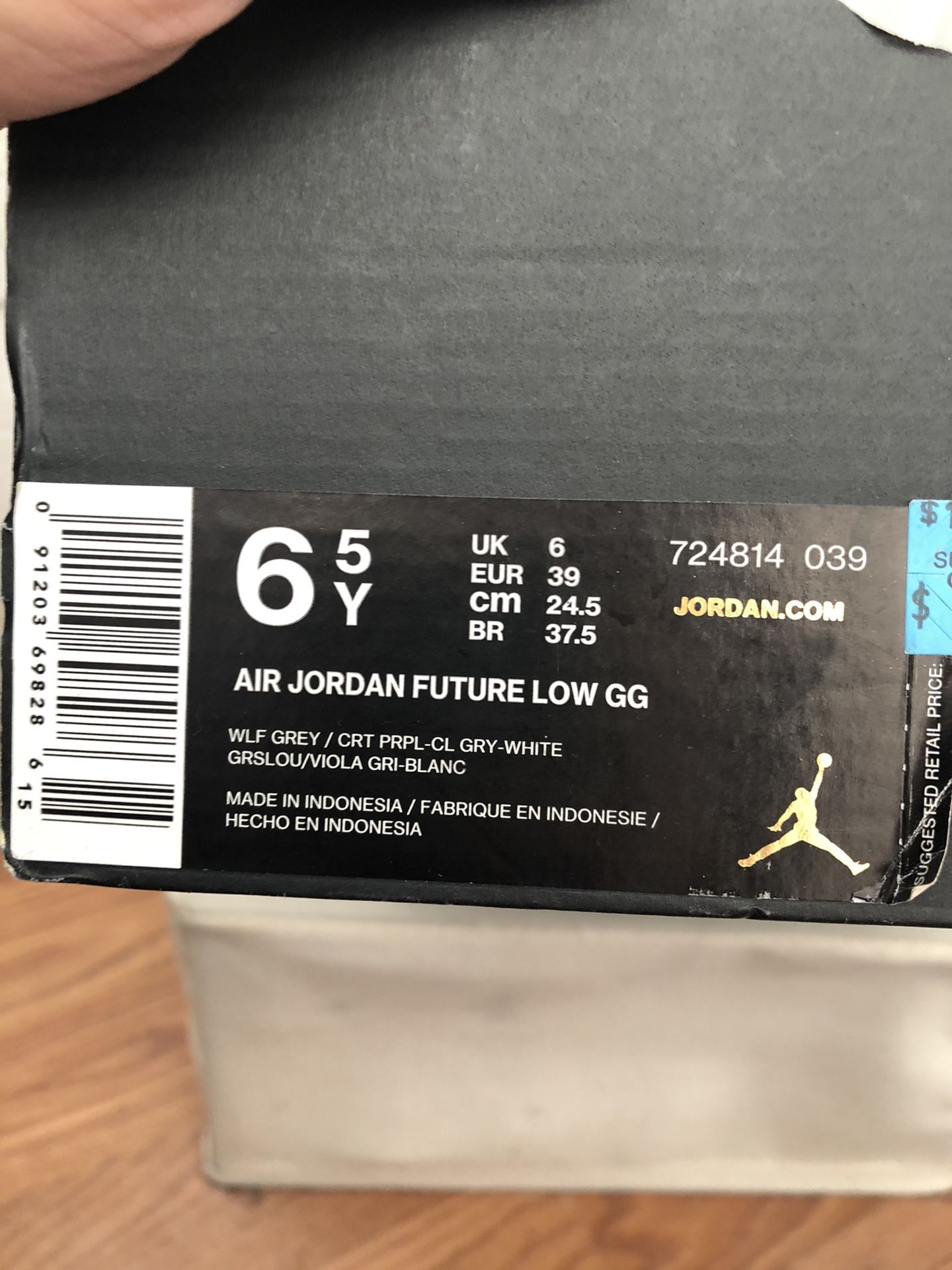 Air Jordan Future Low GG Size 6.5y