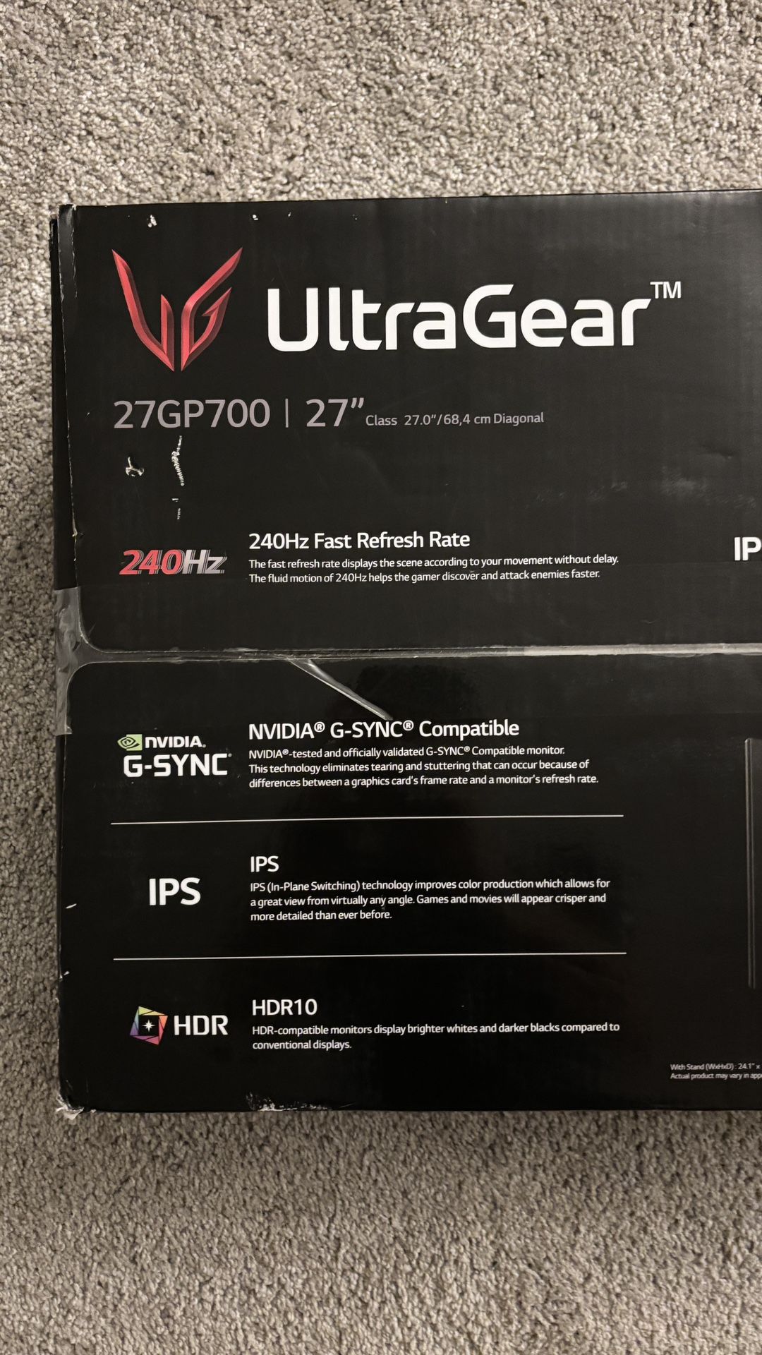 Lg 27gp700 240hz