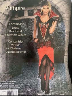 Women's Vampire Halloween Costume Set