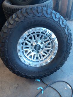 17x9 axd rims 6 lug 6x139 6x5.5 on used tires 35 1250 17