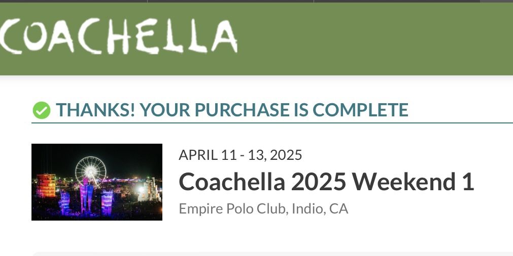 Coachella 2025 Weekend 1