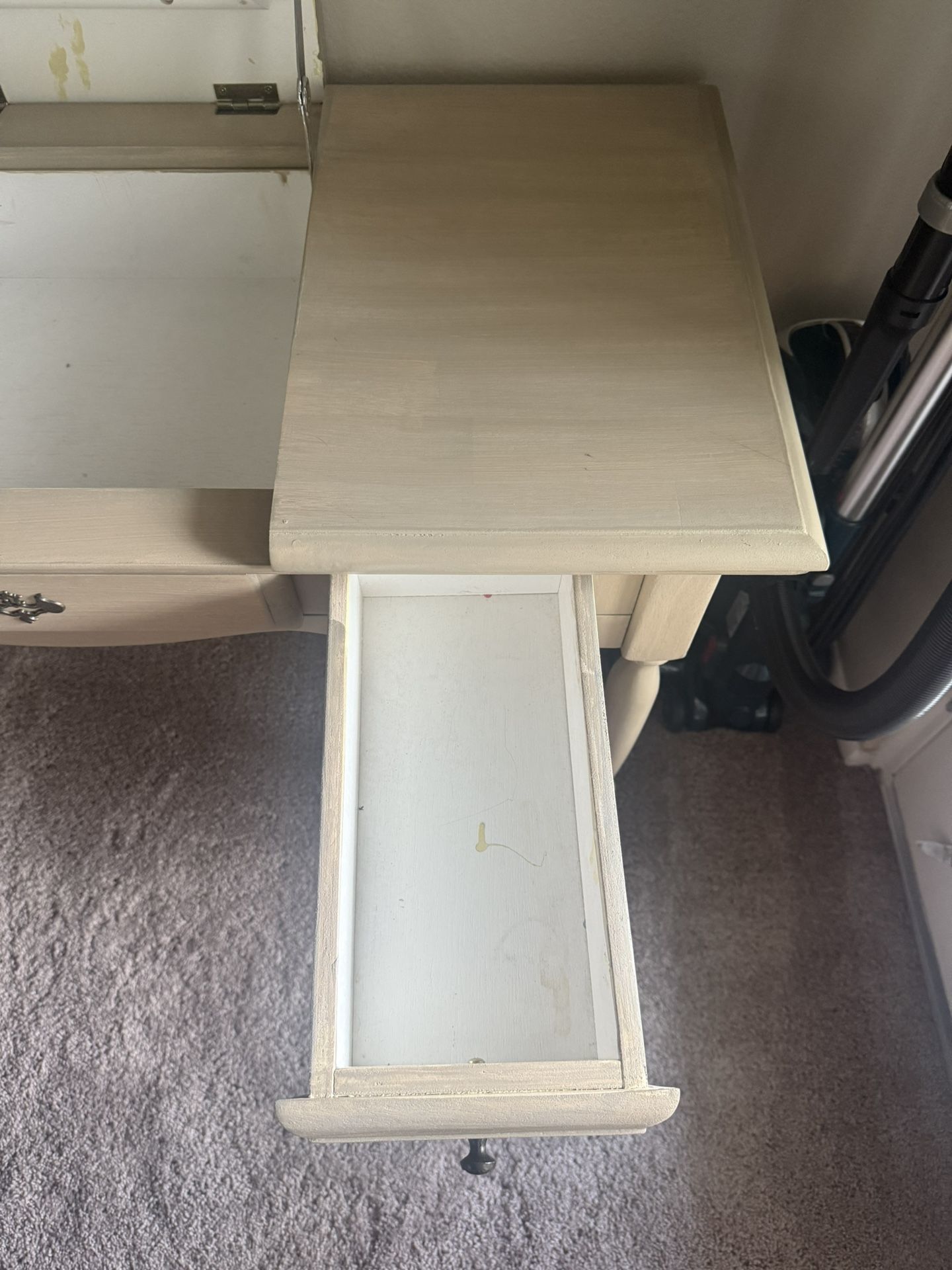 Beige Vanity Desk