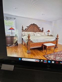 King size  Bedroom set two tables and dresser