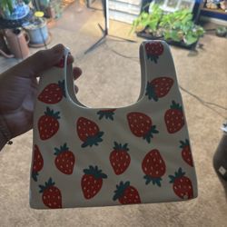 Strawberry Purse Vase