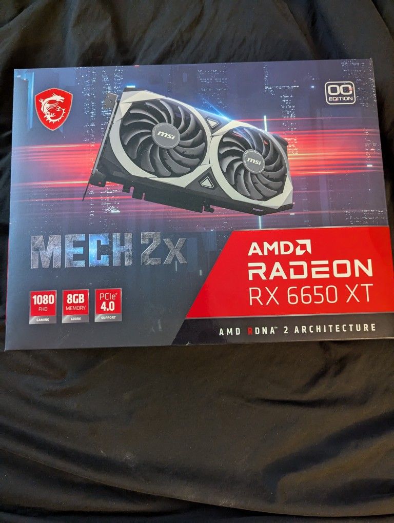 MSI Mech Radeon Rx 6650 XT 8GB Video Card