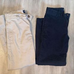 Boys Size 8 Khaki & Navy Pants