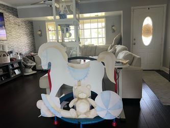 Baby shower decoration bundle - Blue and White Theme