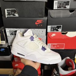 DS Jordan Metallic Purple 4s size 10.5 