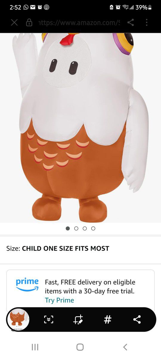 Chicken Inflatable Costume 