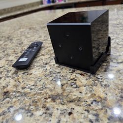 Amazon Echo Fire TV Cube With Voice Remote And Free Wall Mount