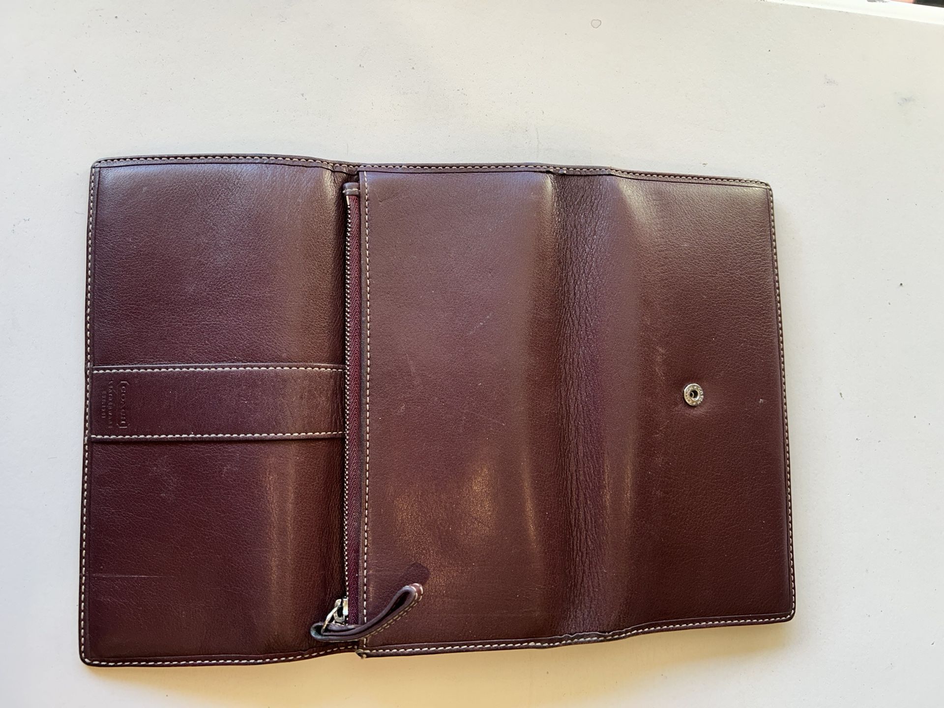 Coach Wallet With Checkbook Case
