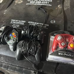  Video Game Controllers.  