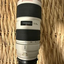 Canon 70-200 F/2.8 EF- Also Has E Mount Adapter 