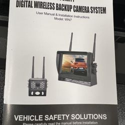 New In Box, WOOCARTY RV Backup Camera System