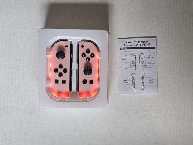 Joy Con For Switch Controller RGB Pink