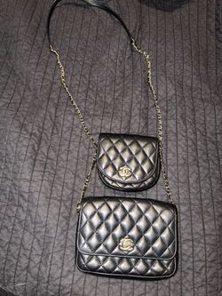 Chanel  Chanel double mini flap bag set