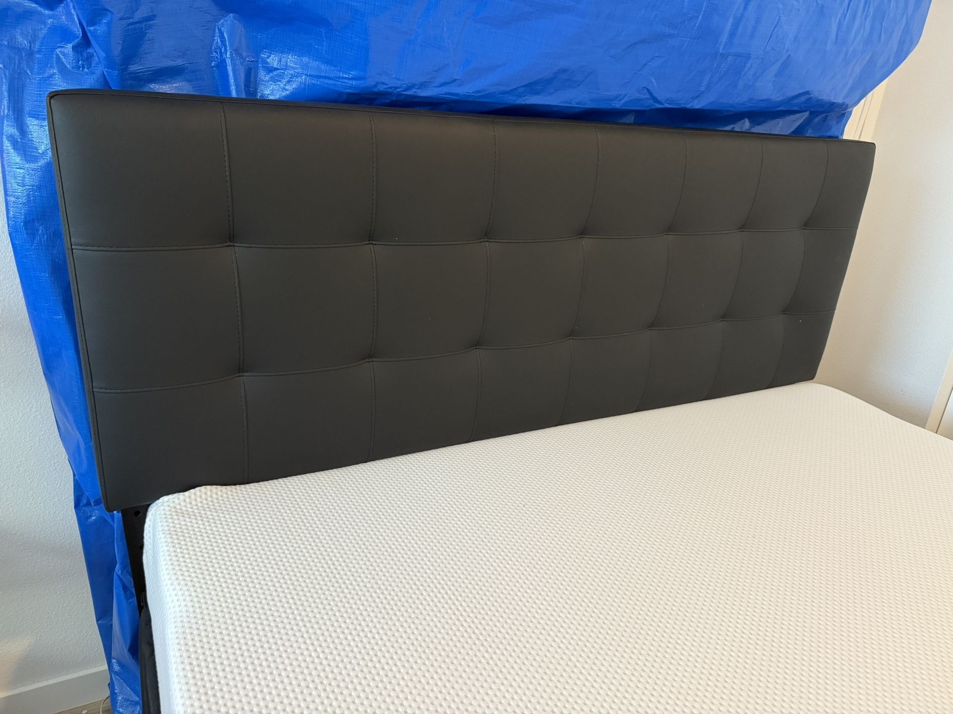 Headboard + Bed Frame + Bed Skirt
