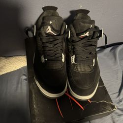 Jordan 4 Black Canvas